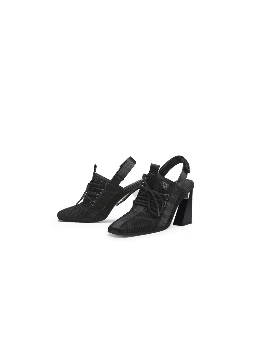 JADYROSE | BLACK MESH UPPER SLINGBACK