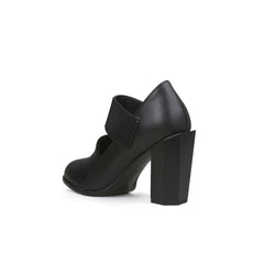 JADY ROSE | Clarke Cross Strap Leather Mary Jane - Black