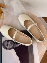 Casual Spring and Autumn Flat-soled Shallow-mouthed Toe Shoes