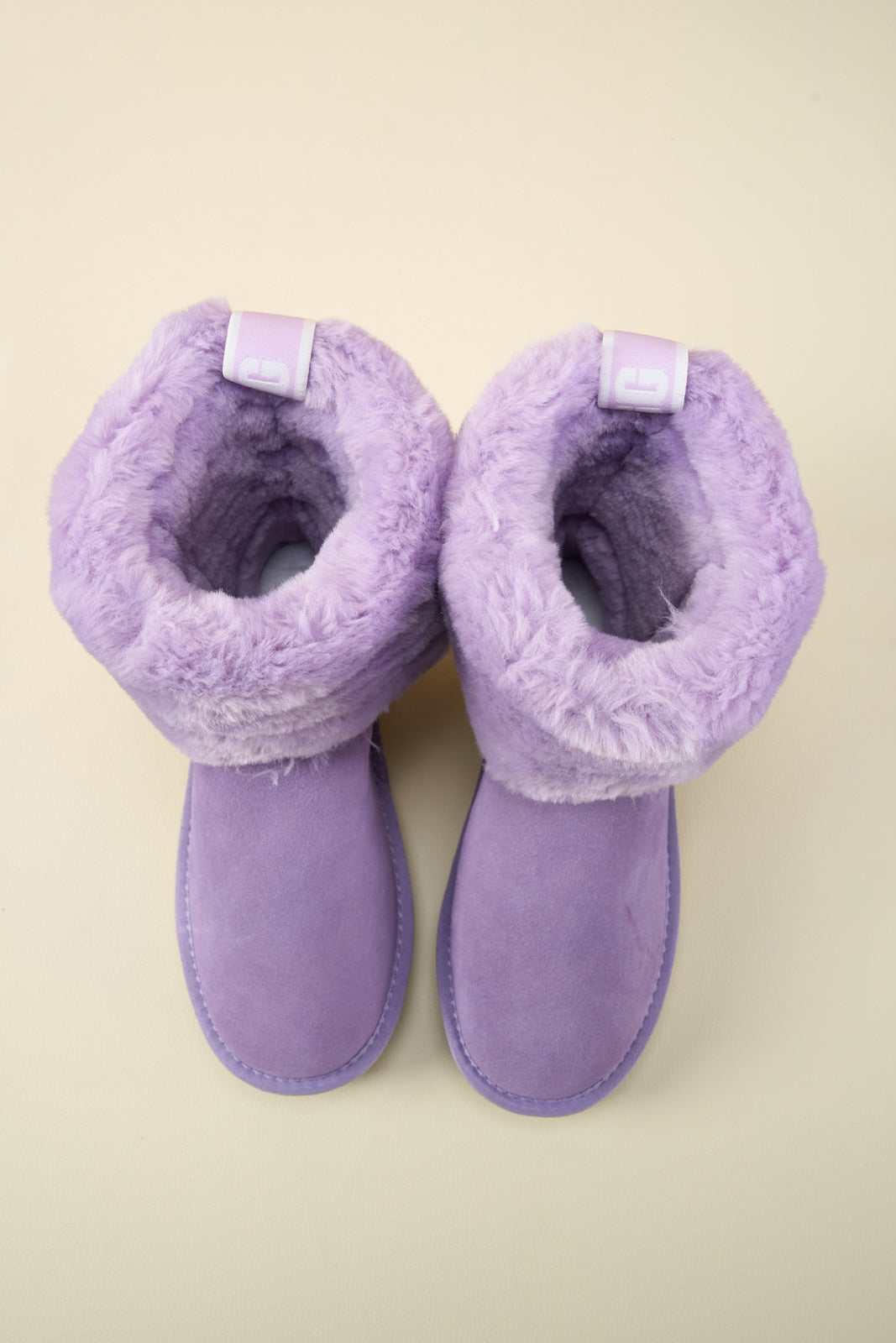 SMAIBULUN Ugg | Adelene Sherpa Woolen Boots - Lavender