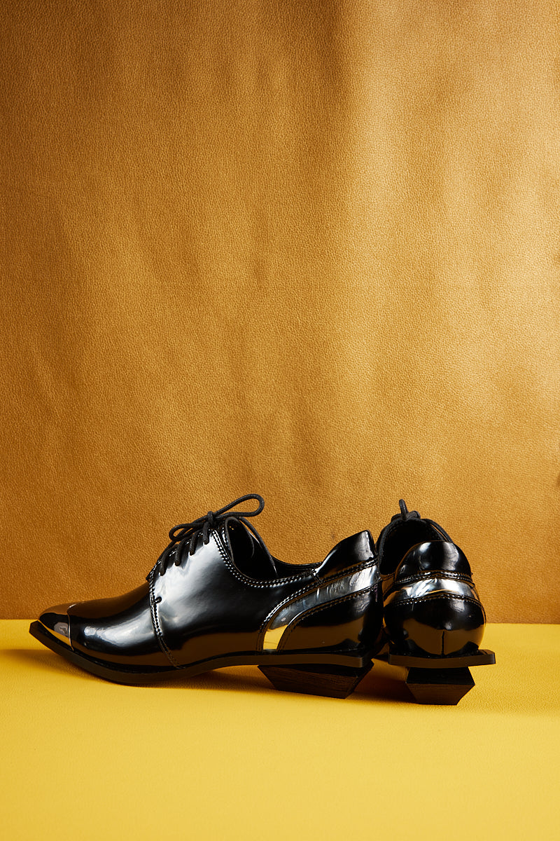 Jady Rose | Bancroft Leather Oxford Pump - Black