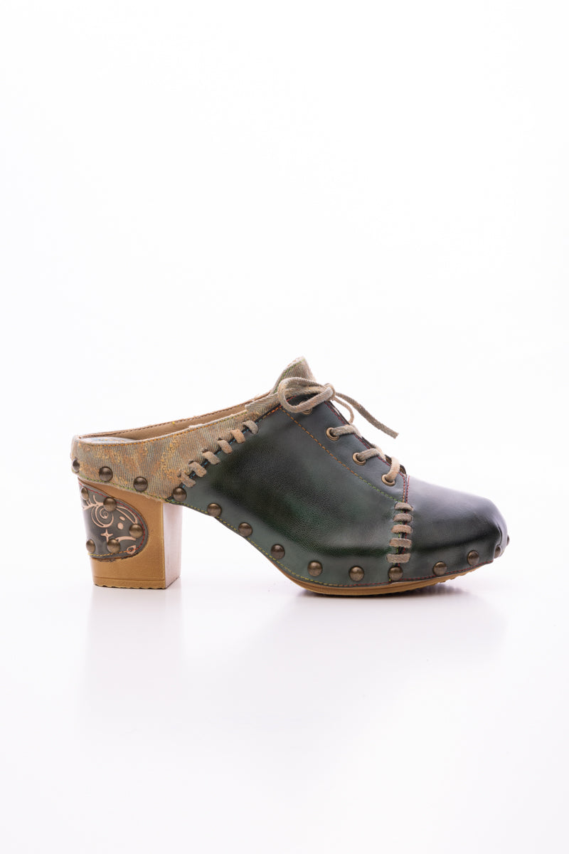 SOFFIA | KAIRO STUDDED STITCH LEATHER CLOG