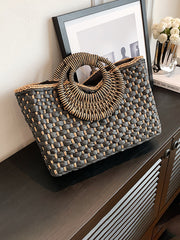 Coastal-Chic Woven Tote