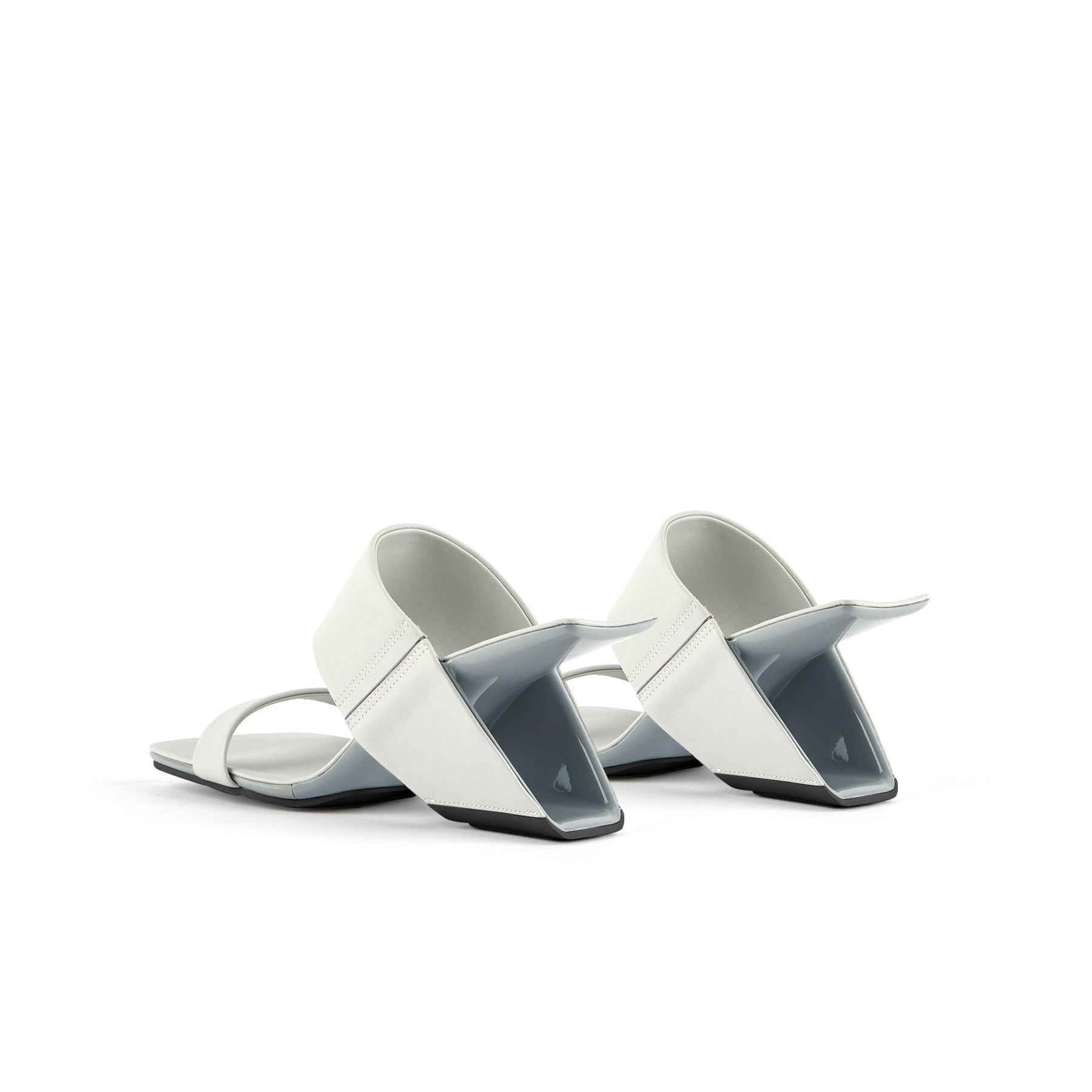 JADY ROSE | THE JUICY TOPIC LEATHER HEEL SANDAL - IVORY