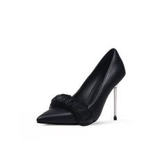 JADY ROSE | Bridesmaid Leather Stilettos - Black