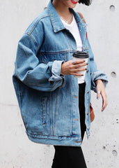 Classic Long-Sleeved Denim Jacket for Women