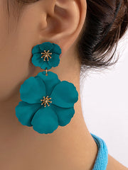 Flower Shape Drop Earrings Earrings Accessories