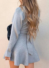 Soft Embrace Wrap Knit Dress