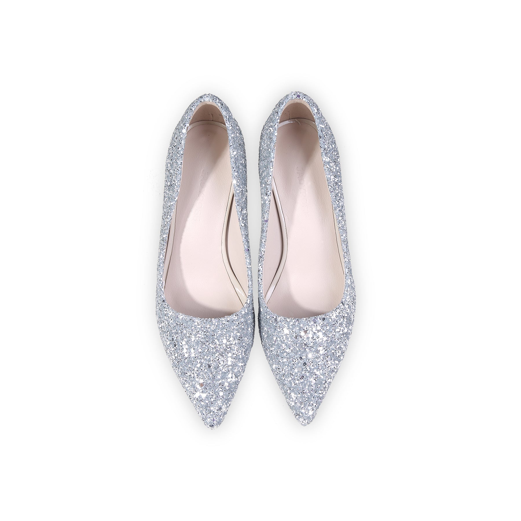 Jady Rose | Cinderella Story Rhinestone Glitter Stilettos - Silver