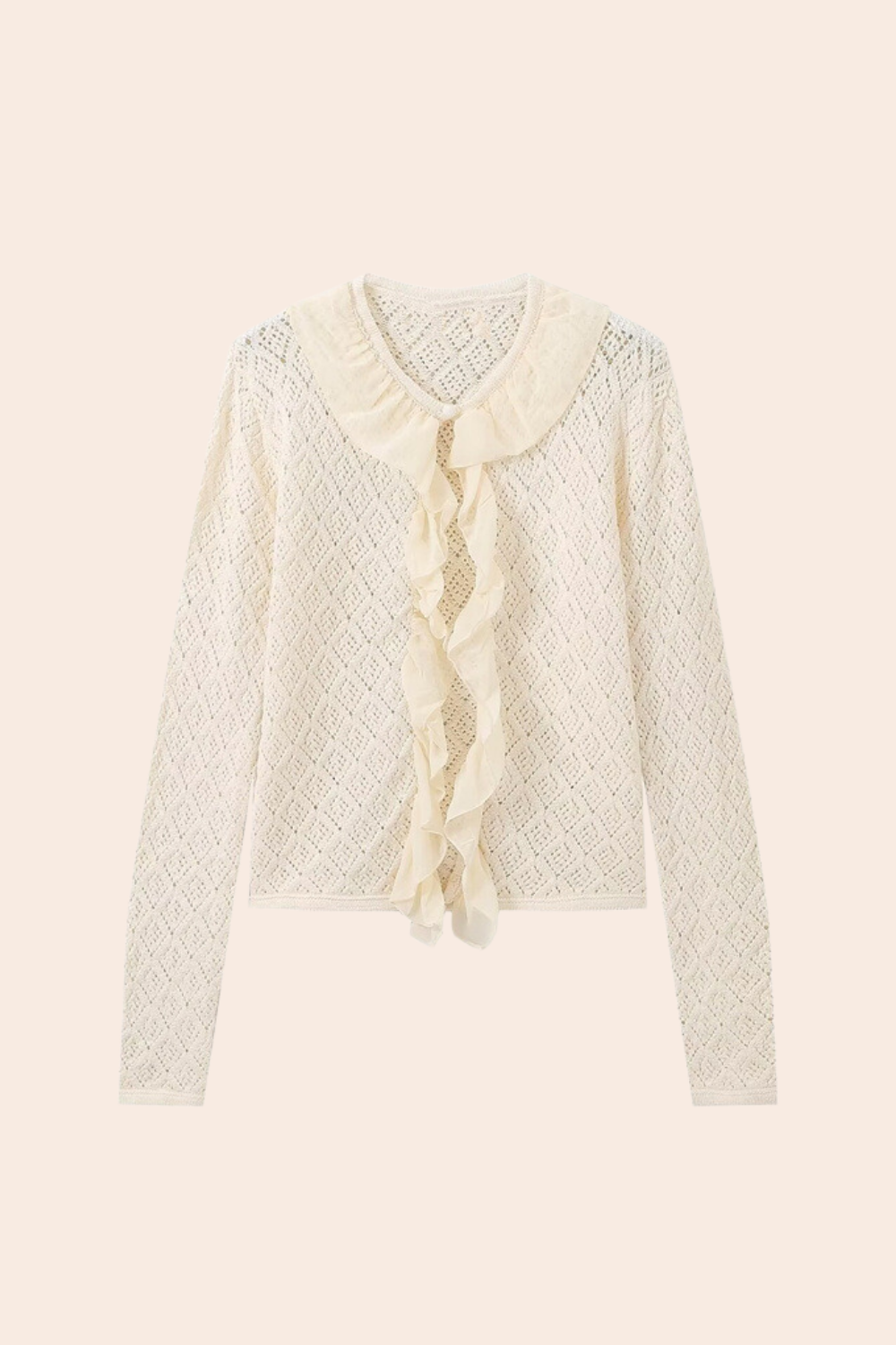 Layers Ruffled Knit Cardigan