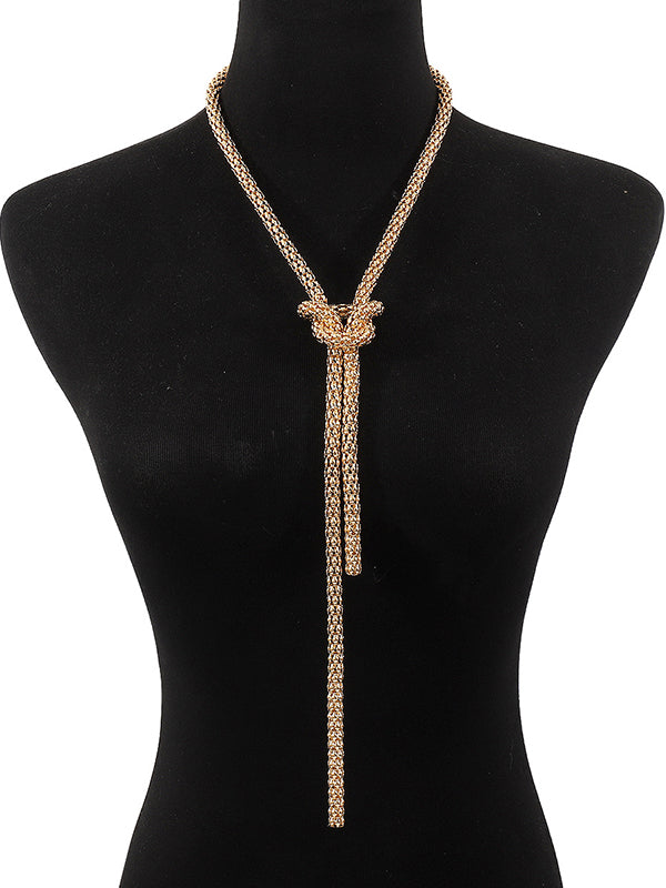 Chains Knot Tasseled Necklaces Accessories