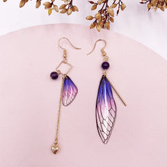 Butterfly Wing  Cicada Wing Classic Tassel Earrings