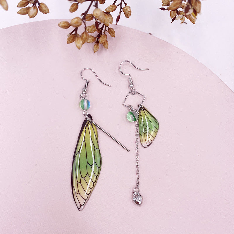 Butterfly Wing  Cicada Wing Classic Tassel Earrings