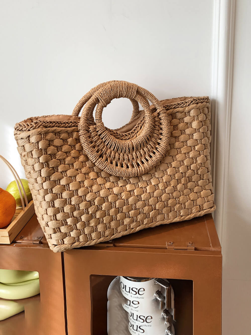 Coastal-Chic Woven Tote