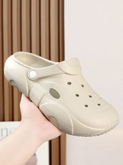 Hollow Crocs Platform Shoes Sandals