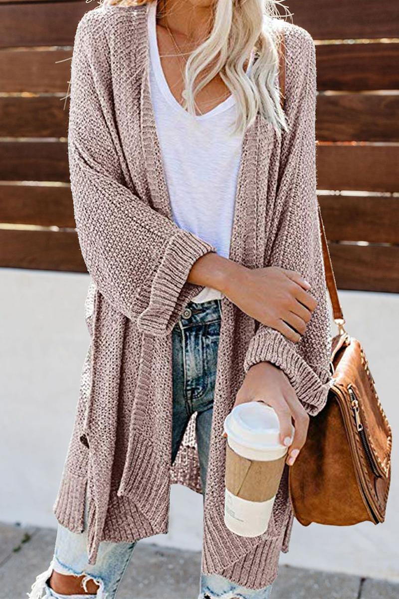 Solid Hollowed Out Sweater Cardigans(10 Colors)