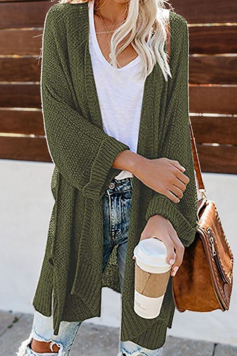 Solid Hollowed Out Sweater Cardigans(10 Colors)