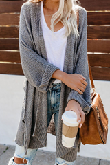 Solid Hollowed Out Sweater Cardigans(10 Colors)