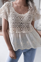 Fashion Casual Solid Patchwork V Neck Tops