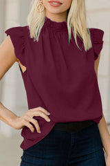 Fashion Street Solid Split Joint O Neck Tops(3 Colors)