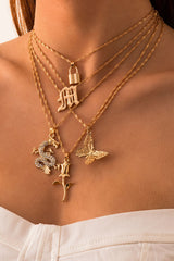 Fashion Daily Solid Split Joint Necklaces