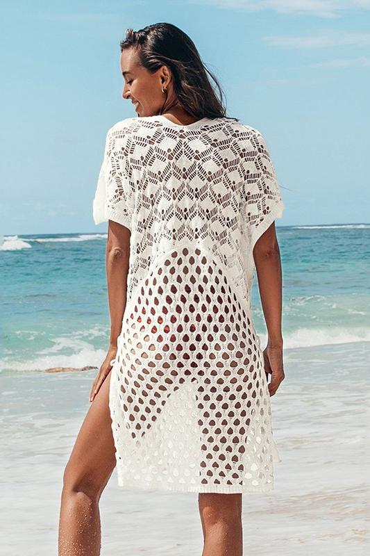 Gwen V-neck Crochet Cover-up