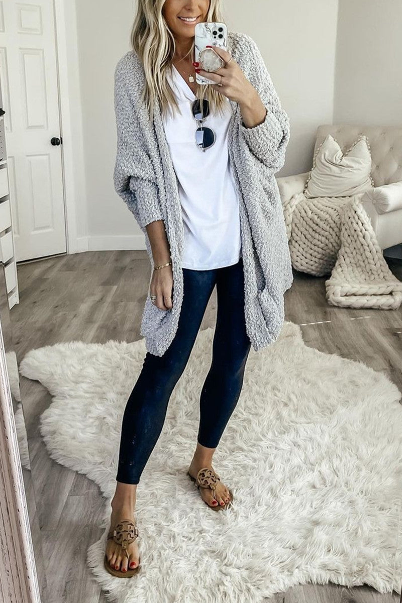 Casual Daily Solid Doll Sleeve Cardigan(6 Colors)