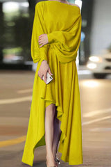 Celebrities Elegant Off the Shoulder Asymmetrical Dresses(3 Colors)