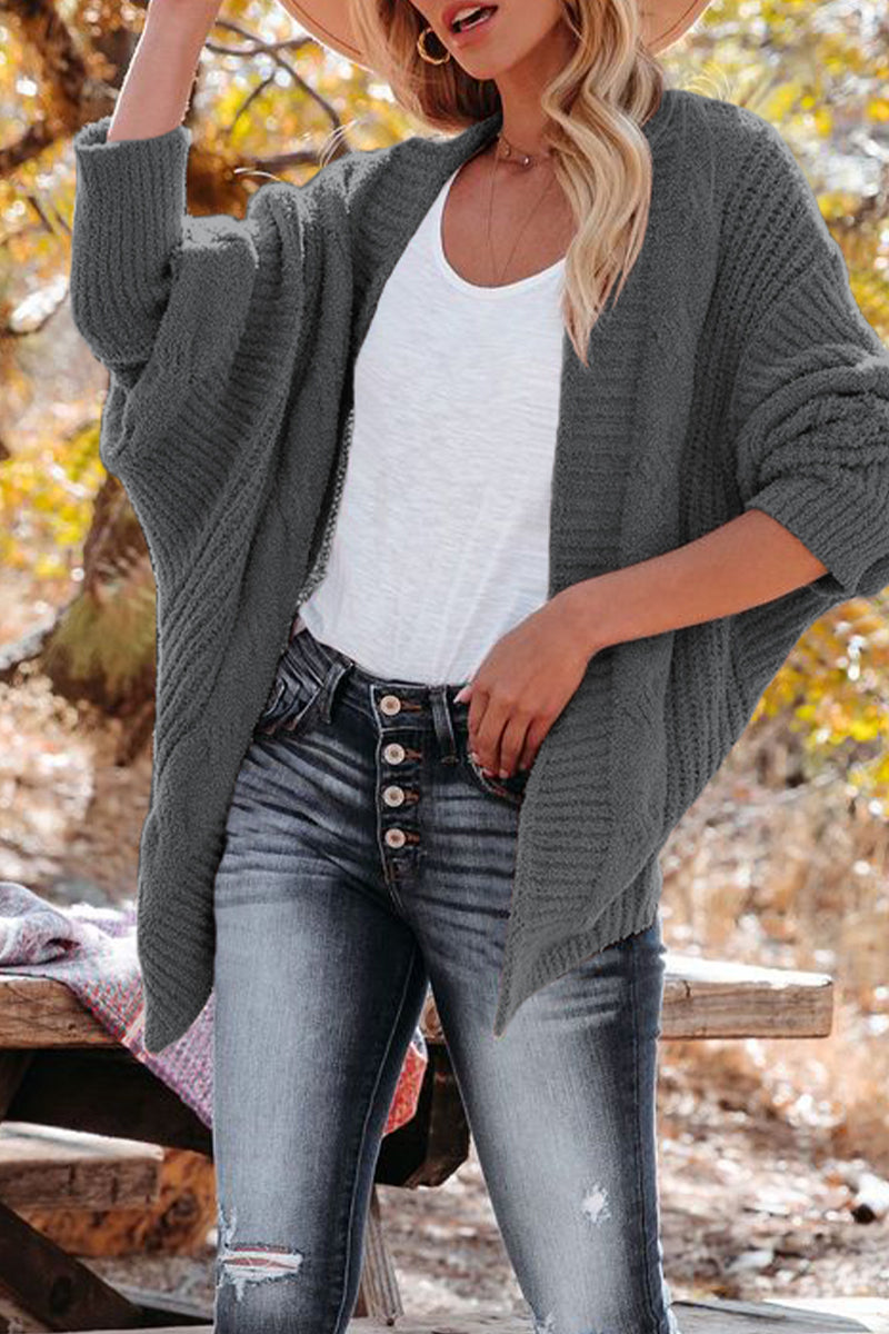 Casual Solid Color V Neck Cardigans(5 Colors)