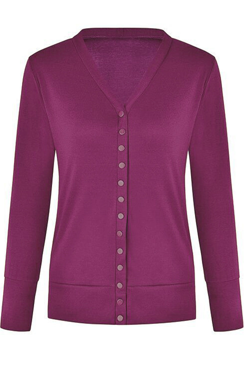 Casual Solid Buttons Solid Color Cardigan Collar Cardigans(11 Colors)