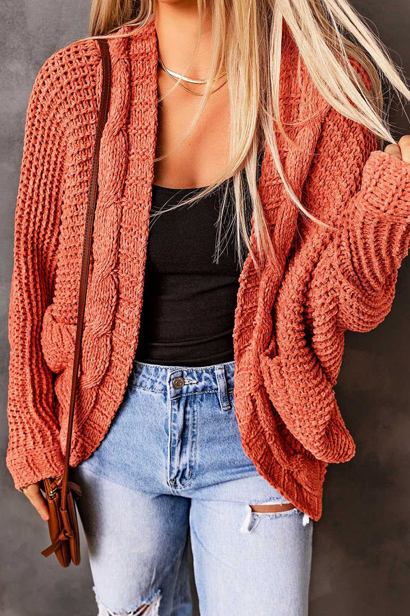 Elegant Solid Pocket Cardigan Collar Cardigans(8 Colors)