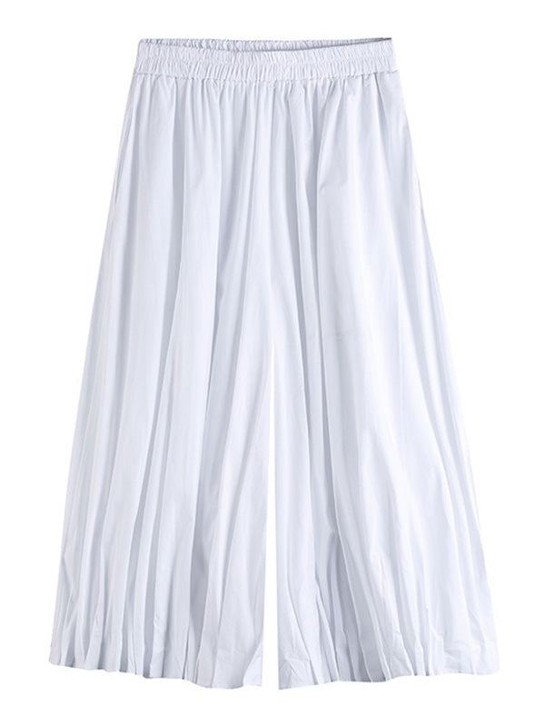 Cool Loose Ruffled Wide Leg Pants