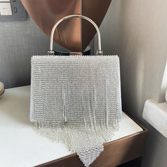 Casual Daily Party Formal Solid Tassel Patchwork Bags