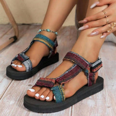 Casual Patchwork Round Out Door Shoes