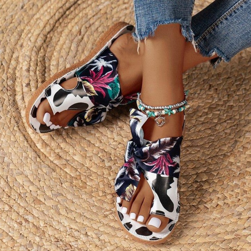 Casual Hollowed Out Patchwork Round Comfortable Shoes