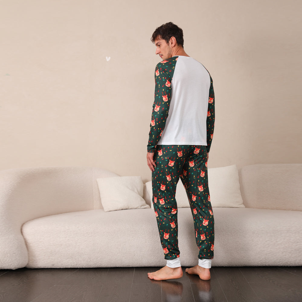 Colorful Deer Fmalily Matching Pajamas Sets