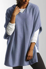 Casual Simplicity Solid Slit Hooded Collar Tops(5 Colors)