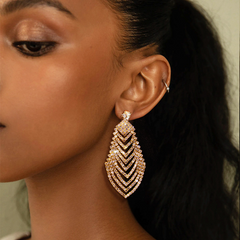 Sexy Street Rhinestone Hot Drill Earrings