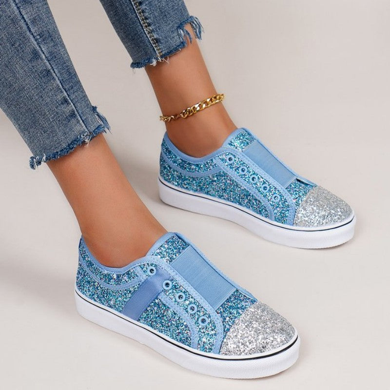 Casual Patchwork Contrast Round Comfortable Out Door Flats Shoes