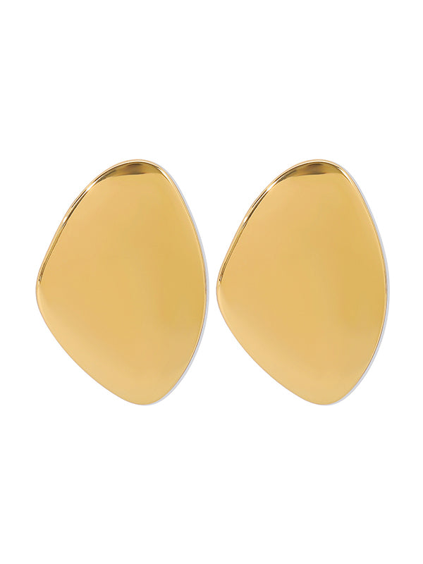 Geometric Solid Color Drop Earrings