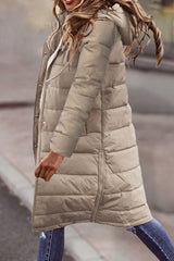 Casual Solid Cardigan Hooded Collar Outerwear