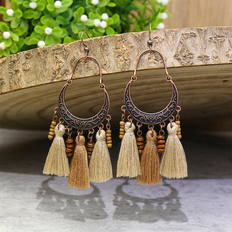 Bohemian Vintage Geometric Patchwork Earrings