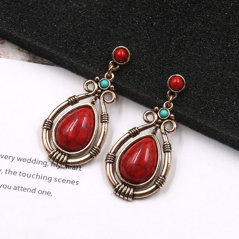 Bohemian Vintage Geometric Patchwork Earrings