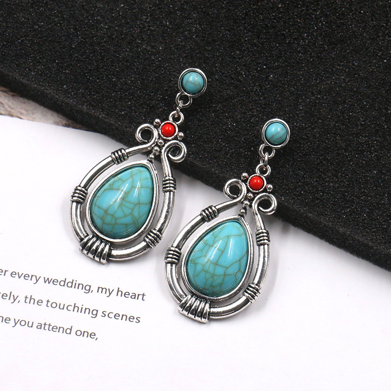 Bohemian Vintage Geometric Patchwork Earrings