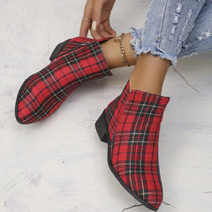 Casual Patchwork Pointed Out Door Shoes (Heel Height 1.57in)