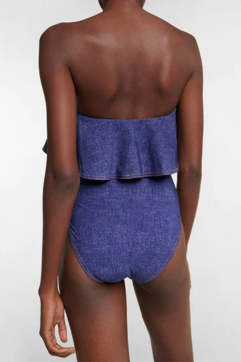 Sexy Solid Patchwork Backless Swimwears (With Paddings)