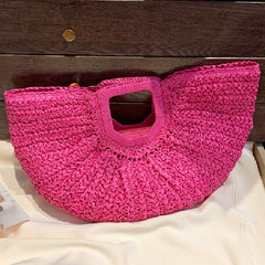 Casual Daily Solid Weave Bags