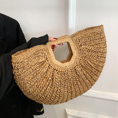 Casual Daily Solid Weave Bags