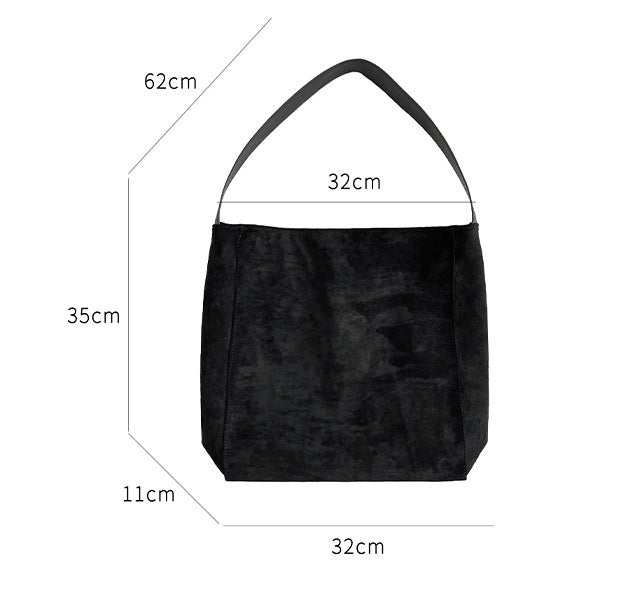 Minimalist-Chic Suede Tote