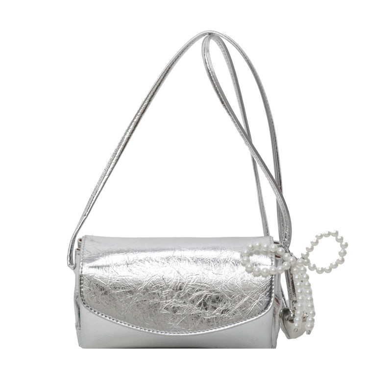 Casual Daily Solid Color Pearls Decor Bags(3 Colors)